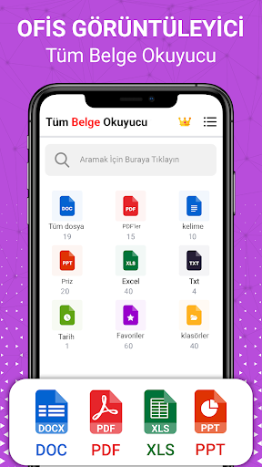 Belge Okuyucu ve PDF Okuyucu ekran görüntüsü