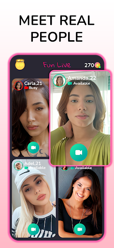 Fun Live - 1v1 Live Video Chat ekran görüntüsü