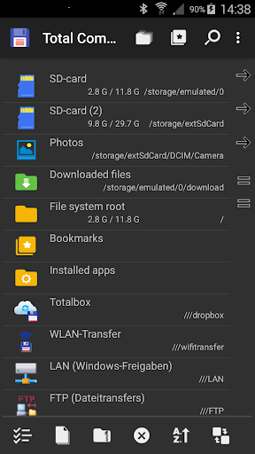 Total Commander - file manager ekran görüntüsü