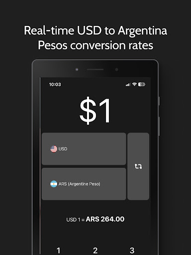 Argentine Peso to Dollar rates ekran görüntüsü