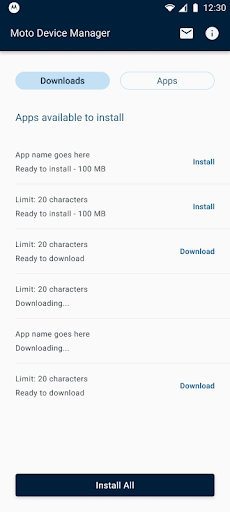 Moto Device Manager ekran görüntüsü