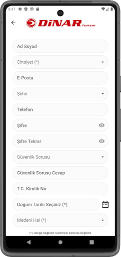 Dinar Turizm ekran görüntüsü