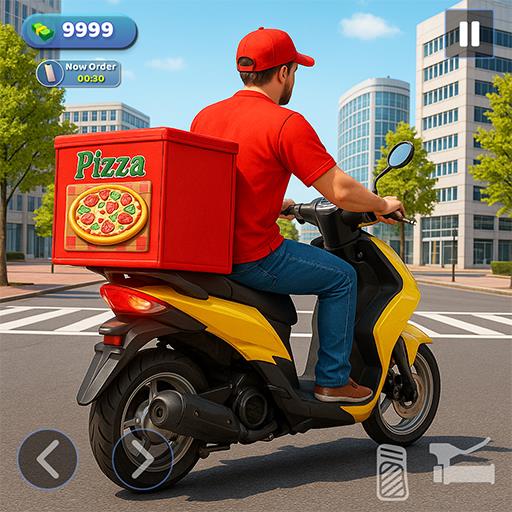 Bike Rider Food Delivery Boy