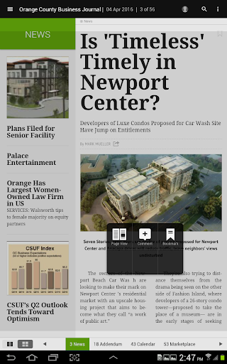 Orange County Business Journal ekran görüntüsü