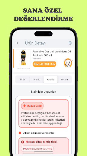 ÇabukBak - Ürün İçerik Analizi ekran görüntüsü