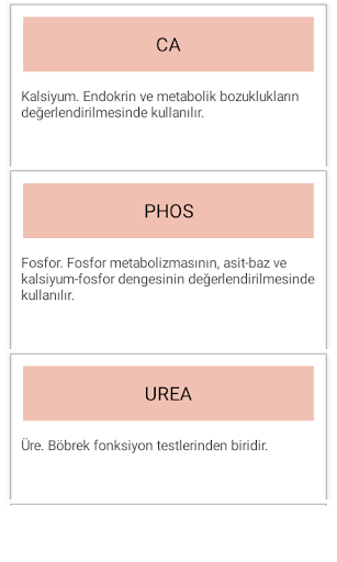Tahlil Kısaltmaları ekran görüntüsü