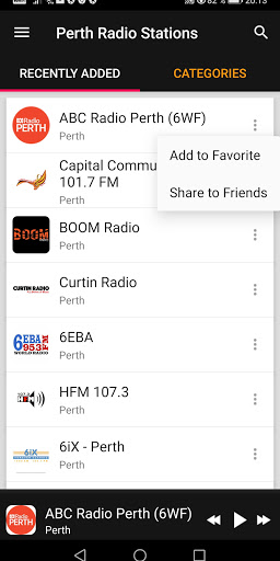 Perth Radio Stations ekran görüntüsü