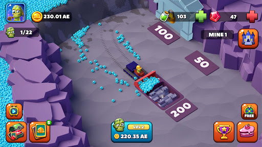 Idle Zombie Miner: Gold Tycoon ekran görüntüsü