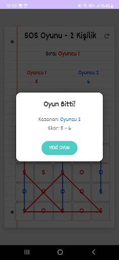 SOS Oyunu - 2 Kişilik ekran görüntüsü