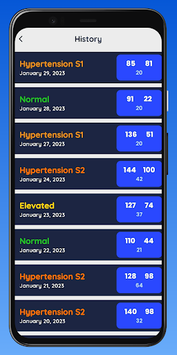 Blood Pressure Tracker Pro ekran görüntüsü
