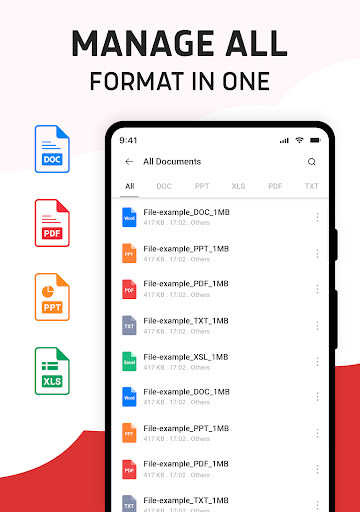 Document Reader PDF Word XLSX ekran görüntüsü
