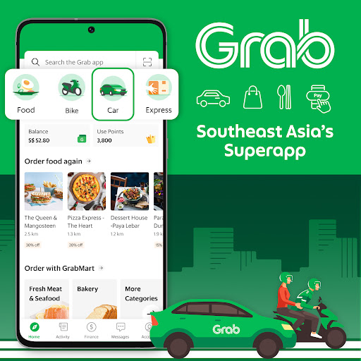 Grab - Taxi & Food Delivery ekran görüntüsü