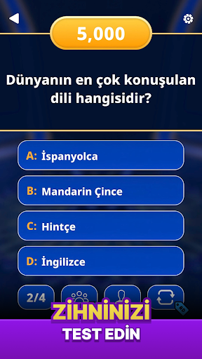 Milyoner 2026 - Test Oyunu ekran görüntüsü