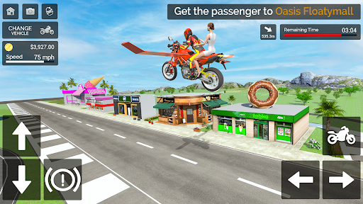 Flying Motorbike Simulator ekran görüntüsü