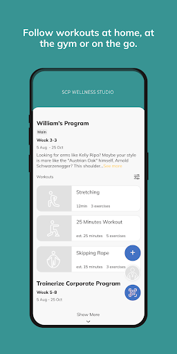 SCP Wellness Studio ekran görüntüsü