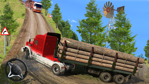 Offroad Logging Truck Games 3D ekran görüntüsü