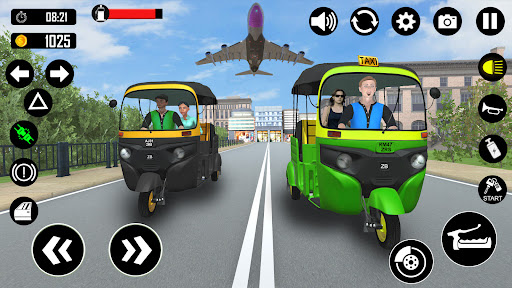 Tuk Tuk Rickshaw Games Taxi 3D ekran görüntüsü
