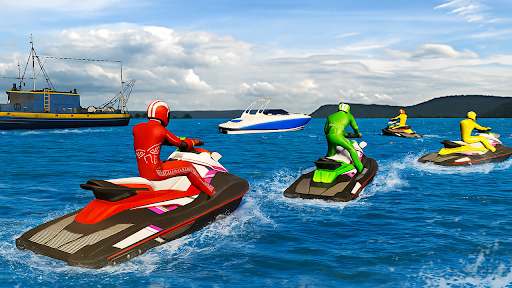 Water Jetski Boat Racing Stunt ekran görüntüsü