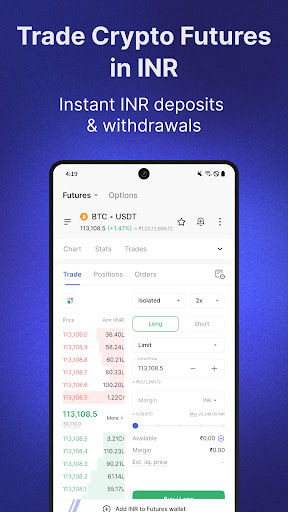 CoinDCX: Bitcoin Crypto App ekran görüntüsü