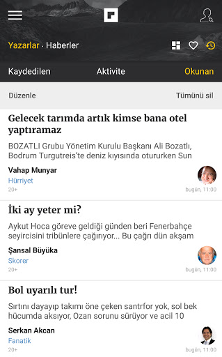 Köşe Yazıları ve Yazarlar ekran görüntüsü