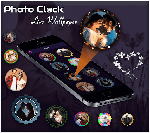 Photo Clock Live Wallpaper ekran görüntüsü