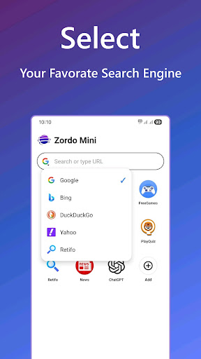 Mini Browser- Zordo Mini ekran görüntüsü