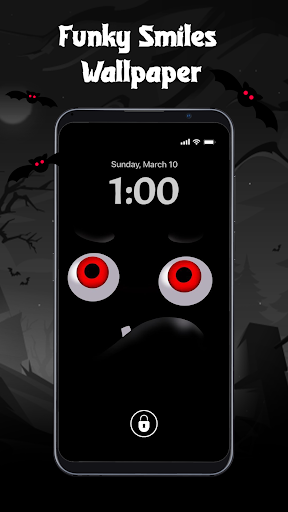 Funky Smiles - Silly Wallpaper ekran görüntüsü