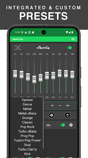 SpotiQ Ten - Equalizer Booster ekran görüntüsü