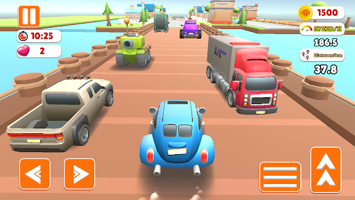 Kid Cars Highway Traffic Race ekran görüntüsü