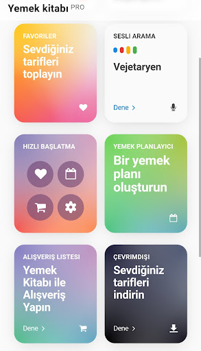 Yemek Tarifleri uygulama ekran görüntüsü