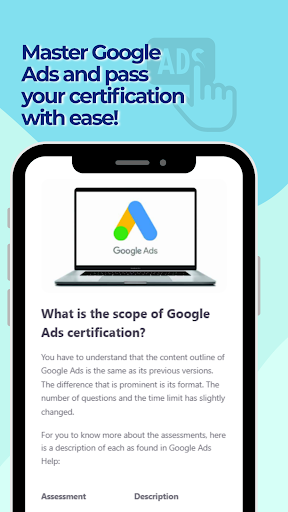 Google AdWords Practice Test ekran görüntüsü