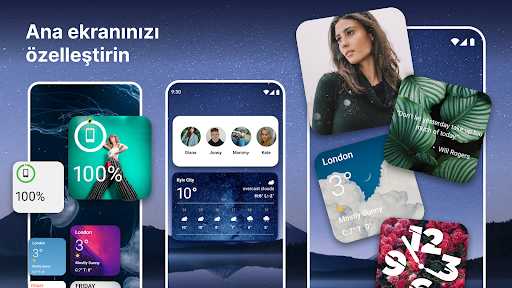 Renkli Widget'lar OS 18 ekran görüntüsü