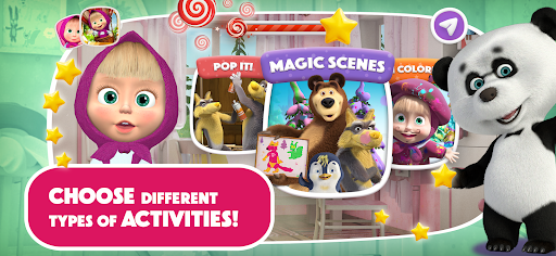 Masha and the Bear: Art Games ekran görüntüsü