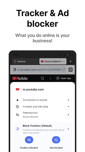 Vivaldi tarayıcı ekran görüntüsü