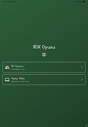 XOX Oyunu ekran görüntüsü