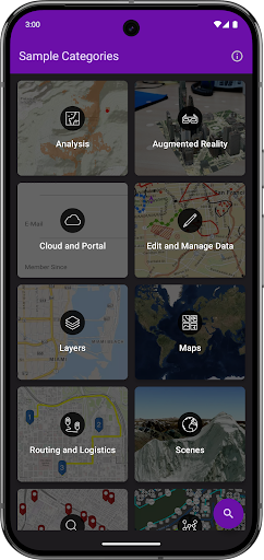 ArcGIS Maps SDK Sample Viewer ekran görüntüsü