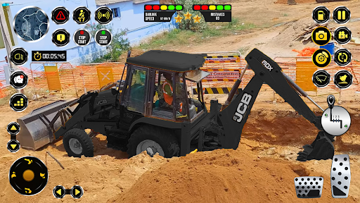 JCB İnşaat 3D : yol oyunlar ekran görüntüsü