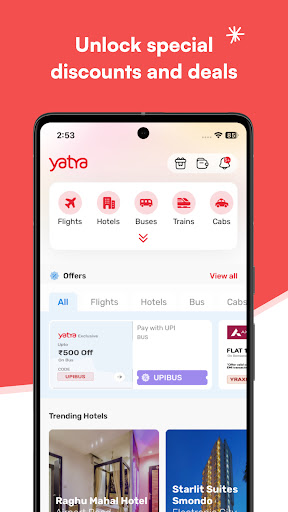 Yatra - Flights, Hotels, Bus ekran görüntüsü