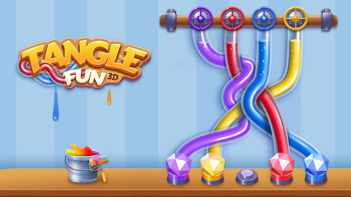 Tangle Fun 3D- Untie all knots ekran görüntüsü