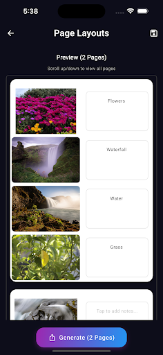 PDF Photos ekran görüntüsü