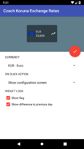 Czech Koruna Exchange Rates ekran görüntüsü