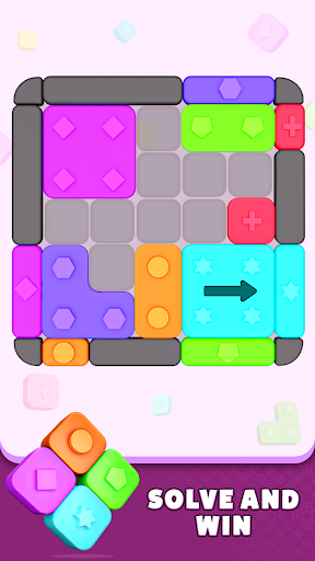 Slide Color Block: Jam Puzzle ekran görüntüsü