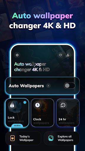 Auto Wallpaper Changer 4K & HD ekran görüntüsü