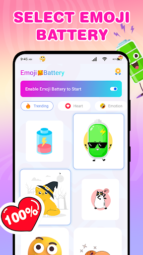 Emoji Battery - Battery Icon ekran görüntüsü