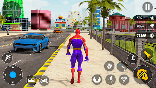 Spider Robot Hero Car Games ekran görüntüsü