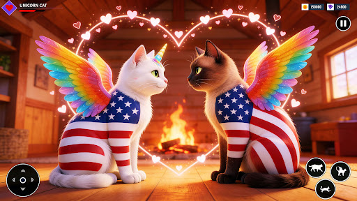 Unicorn Cat Princesses Family ekran görüntüsü