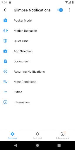 Glimpse Notifications ekran görüntüsü