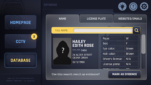 Cold Case VR ekran görüntüsü
