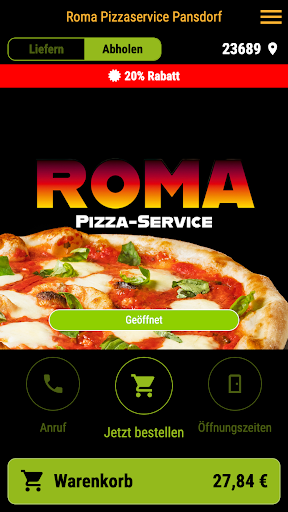 Roma Pizza Service Pansdorf ekran görüntüsü