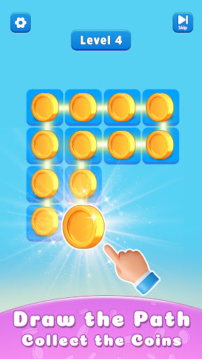 Single Line Coin Puzzle Master ekran görüntüsü